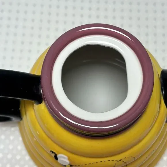 Debbie Mumm Brownlow Bumblebee Beehive Teapot Psalm 57:5 Vintage 2004 - Picture 7 of 8